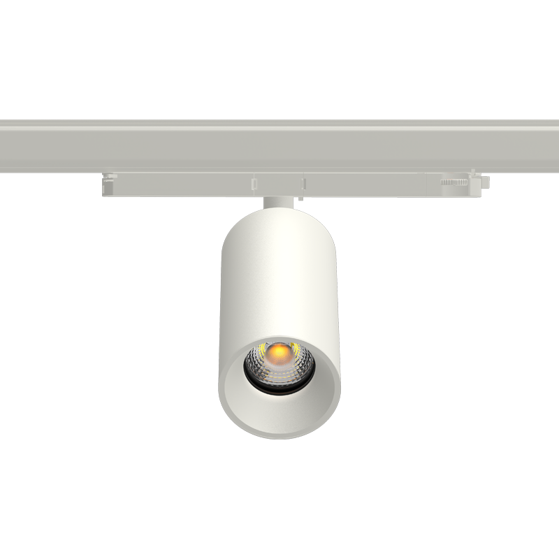 Super Starr Hero Track Light - Matt White Round Matt White